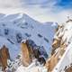 Landscape view of the French Alps