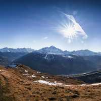 Panoramic of the French Alps