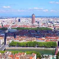 Looking at the City of Lyon, France