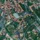 Aerial view of the Houses in  Les Vans, France