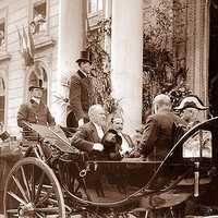 Arrival at Avignon of Raymond Poincaré in France