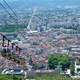 Cable Cars in Cityscape in Grenoble, France