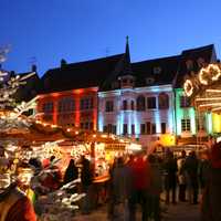 Christmas market in Mulhouse in France