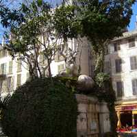 Fontaine des Trois Dauphins, Place Puget , France