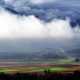 Heavy Fog over the farmlands and fields