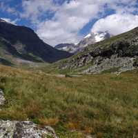 Mountain landscape in Montagne, France