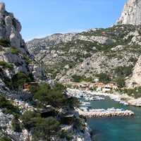 Port Morgiou Canyon Gorge landscape in france