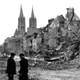 Ruins of Caen, France after World War II