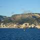 View of Toulon, the Arsenal and Mount Faron from the Harbour in France