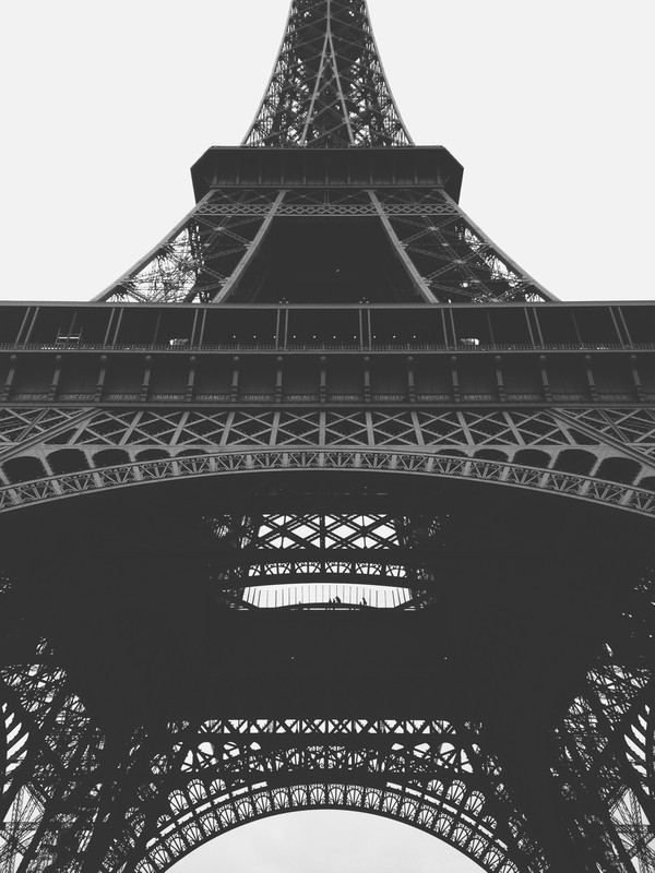 Close Up Of The Eiffel Tower In Paris France Image Free Stock Photo