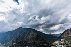 Clouds over Andorre in the Pyrenees