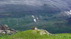 House high in the Pyrenees Mountains