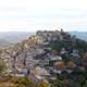 Houses built on a hill in the Pyrenees