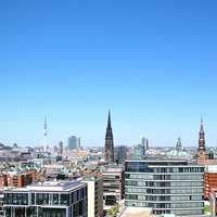 View of Hamburg Skyline