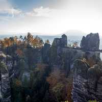 Beautiful Landscape with cliffs and bluffs