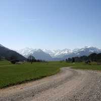 Scenic Allgau Alps View in Germany