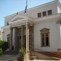 Adamantios Korais public library of Chios town in Greece