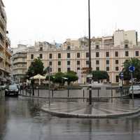 Center of the city in Kavala, Greece