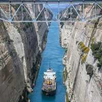 Corinth Canal in Greece