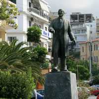 Eleftherios Venizelos statue in Rethymno, Greece