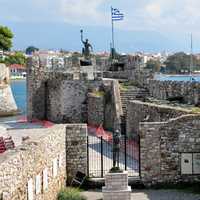 Fortifications of the port of Nafpaktos in Greece