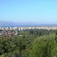 Overlook of the town of Aigio, Greece