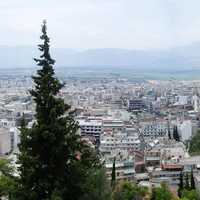 Panoramic view of Lamia, Greece