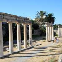 Ruins of the Ancient Gymnasion in Kos, Greece