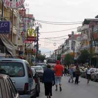 Streets of Downtown in Katerini, Greece