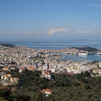 View of Mytilene, Greece