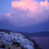 Dusk over Santorini, Greece