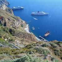 Ormos Firon in Santorini, Greece