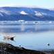 Mountain and Water landscape in Greenland