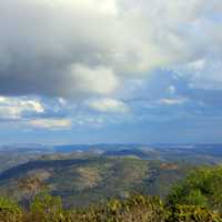 Clouds over hills in Pignon, Haiti