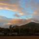 Dusk over the airstrip in Pignon, Haiti