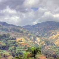 Terraced Mountain Landscape near Haiti Baptist Mission