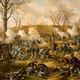 battle-of-fort-donelson-painting-with-troops-firing-american-civil-war