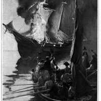 Burning of the Gaspee, an event leading up to the American Revolution