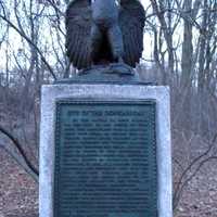 Dongan Oak memorial in Prospect Park remembering Battle of Long Island