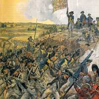 Storming of Redoubt 9 during the battle of Yorktown, American revolution