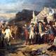 Washington and Rochambeau giving orders before battle of Yorktown, American Revolution
