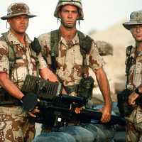 US Army soldiers from the 11th Air Defense Artillery Brigade during the Gulf War