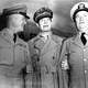 MacArthur with two of his generals during the Korean War