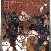 Hussite victory in the Battle of Domažlice  during the Crusades