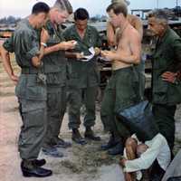  Alleged Viet Cong activist, captured during an attack on an American outpost during Vietnam War