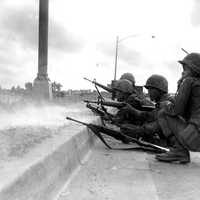 ARVN Rangers defending Saigon in 1968 Battle of Saigon during the Vietnam War