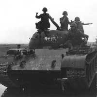 North Vietnamese Type 59 tank captured by South Vietnamese 20th Tank Regiment 