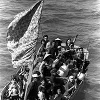 Vietnamese refugees fleeing Vietnam, 1984 in Vietnam War