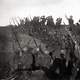 Bulgarian soldiers in a trench during World War I