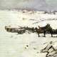Winter Scene on the western front in World War I